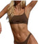 Free People Toast Swimwear Cut Out Bikini Top