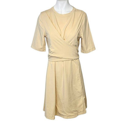 Lululemon Cotton Wrap-Front T-Shirt Dress
