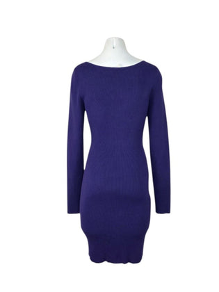 Aritzia Wilfred Free Cut Out Knit Long Sleeve Mini Dress