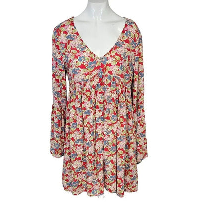 Denim & Supply Ralph Lauren Babydoll Floral Tunic Mini Dress