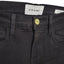 FRAME Denim  Le High Skinny Black Front Split High Waist Jeans