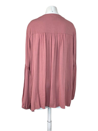Torrid Embroidered Boho Long-Sleeve Blouse