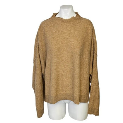 Anthropologie Pilcro The Alani 100% Cashmere Mock-Neck Sweater