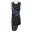 Desigual Womens Embroidered  Beaded Ayssemetrical Front Dress
