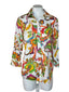 Lauren Ralph Lauren Paisley 3/4 Sleeve 100% Cotton Button Up Shirt