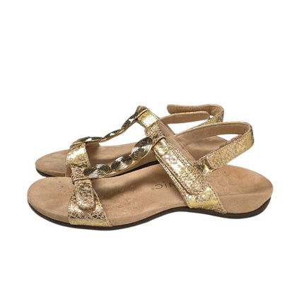 Vionic Farra Metal /Snakeskin Sandals