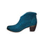 Miz Mooz Nomad Turquoise Blue Leather Heeled Ankle Boots