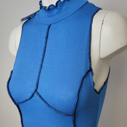 𝅺Urban Outfitters Ribbed  Seamed High Neck Dress