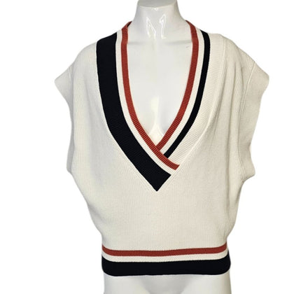 s. Oliver Womens Knit V-Neck Sleeveless Vest