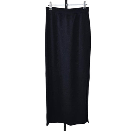 St. John Basics Womens Long Maxi Side Slit Skirt