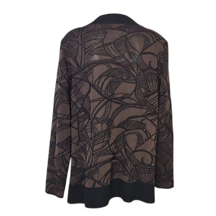 Exclusively Misook Womens Full Zip Long Sleeve Sweater