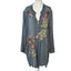 Johnny Was Womens Embroidered Long Sleeve Tunic