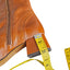 L'intervalle Womens Dobie Square Toe Cognac Leather Booties