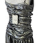 Anthropologie La Maise Studio Ruched Drop-Waist Foil Midi Dress