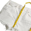 AGOLDE Parker Denim Fray Cut Off Shorts White Mid Rise