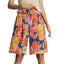 Farm Rio x Anthropologie Linen Blend Belted Floral Bermuda Short