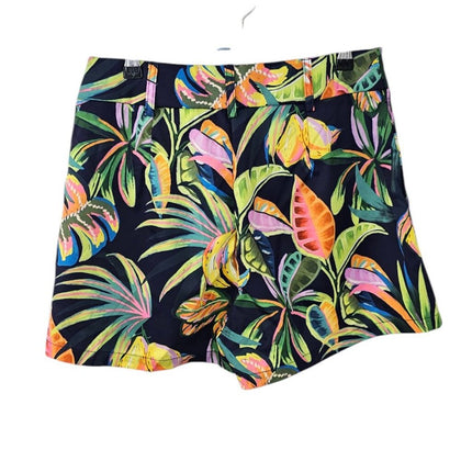 SHEIN Womens Tropical Print High Rise Shorts