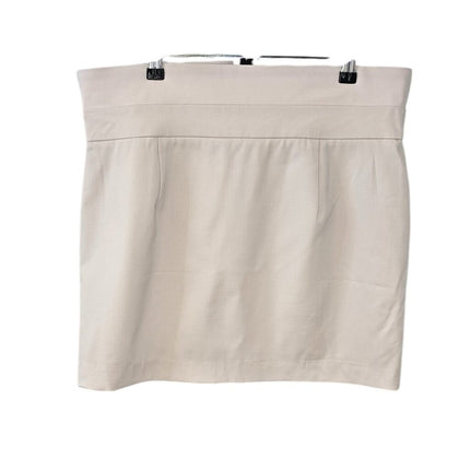 Babaton Bureau Mini Skirt Mid-rise Wool Twill Micro Pencil Skirt