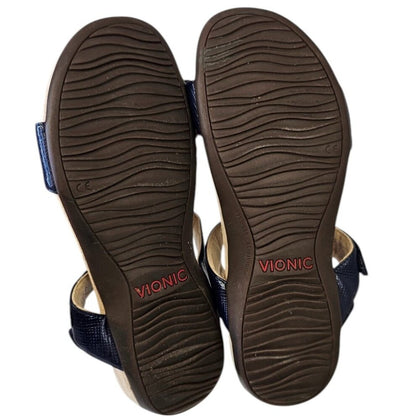 Vionic Womens Farra Lizard Sandal