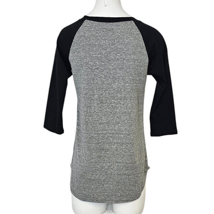 Stussy Womens 3/4 Sleeve Graphic Logo Crew Neck Shirt