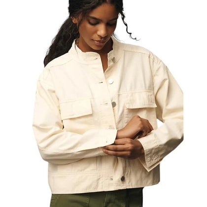 Anthropologie Dear John Collarless Utility Jacket