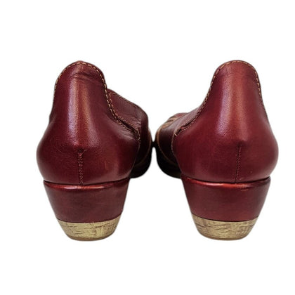 Pikolinos Womens Leather Braided Low Heel Slip On Shoes