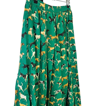 Anthropologie Maeve The Jacie Poplin Printed Maxi Skirt