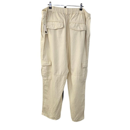 Anthropologie Pilcro Slim Linen Blend Beach Cargo Pants