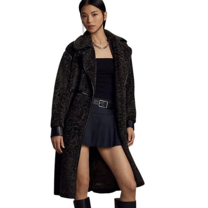 Anthropologie Avec Les Filles Tailored Sherpa Coat