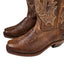 Boulet Womens Leather Embroidered Cowboy Boots