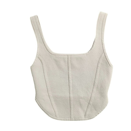 Aritzia Babaton Sculpt Knit Bustier Style Crop Top