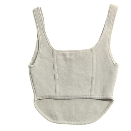 Aritzia Babaton Sculpt Knit Bustier Style Crop Top