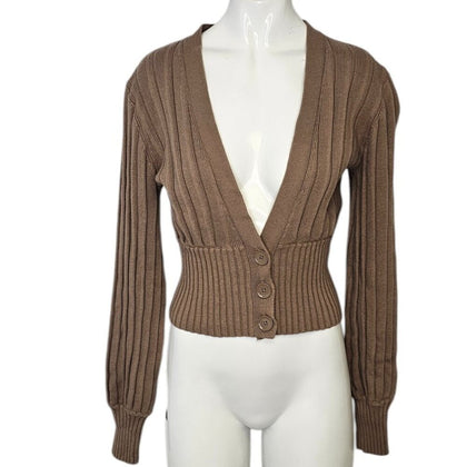 Aritzia Wilfred Plunge Front Cardigan