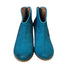Miz Mooz Nomad Turquoise Blue Leather Heeled Ankle Boots