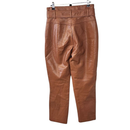 Aritzia Wilfred High Tied Vegan Leather High Rise Pants