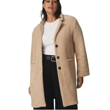 Anthropologie x Sanctuary Hometown Fuzzy Knit Coat