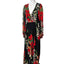 Farm Rio x Anthropologie Long-Sleeve V-Neck Floral Maxi Dress