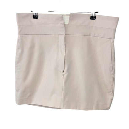 Babaton Bureau Mini Skirt Mid-rise Wool Twill Micro Pencil Skirt