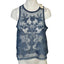 Anthropologie Mesh Appliqué Tank Floral Embroidered Sheer