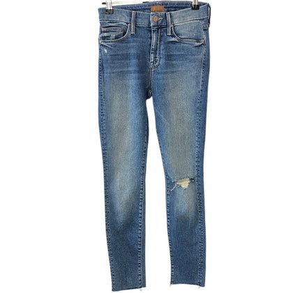 MOTHER Womens The Looker Ankle Fray Jeans