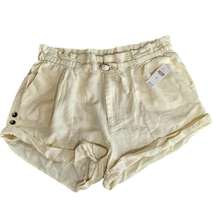 Anthropologie Linen Blend Beach Shorts