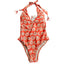 Farm Rio x Anthropologie Plunge Halter One-Piece Swimsuit