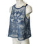 Anthropologie Mesh Appliqué Tank Floral Embroidered Sheer