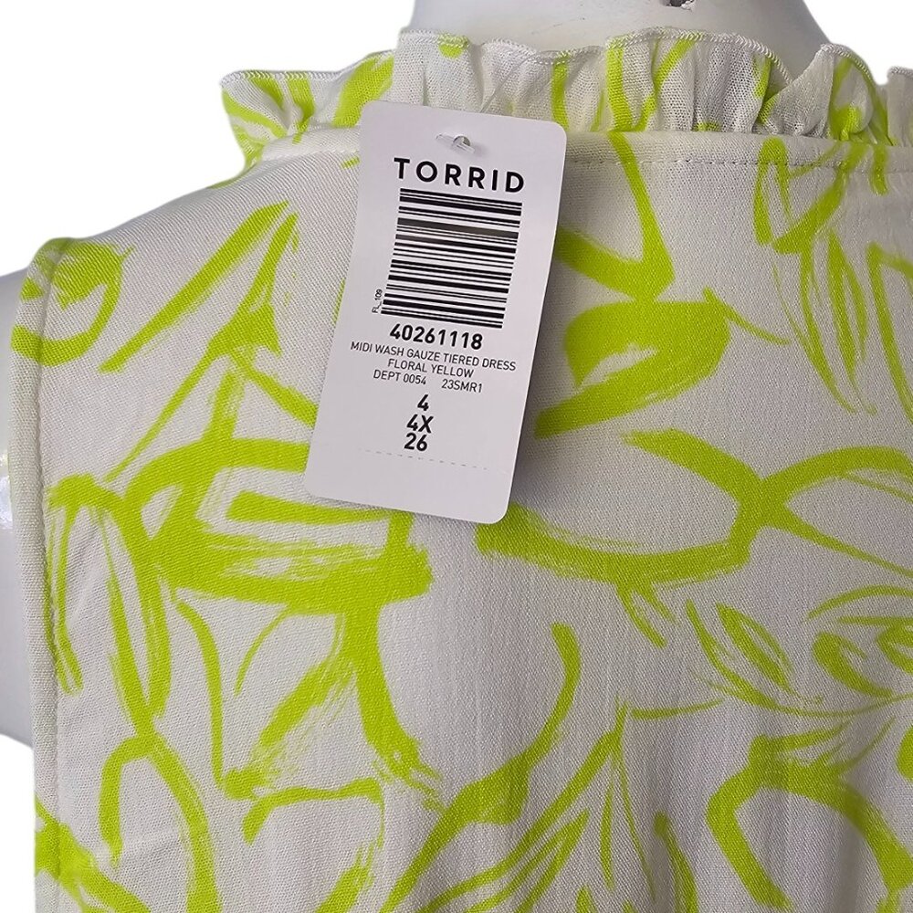 Torrid Midi Wash Gauze Tiered Dress Luxy Thrift Torrid Midi Wash Gauze Tiered Dress Luxy Thrift