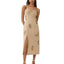 Farm Rio x Anthropologie Embroidered Linen Blend Dress