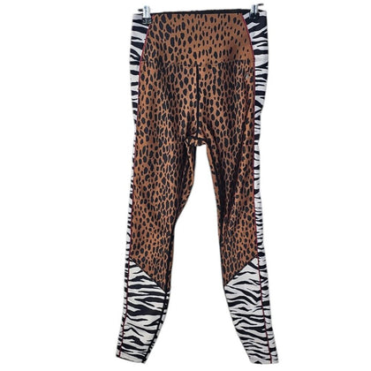 Good American Essentials High Waist Mixed Animal Print Athletic Leggings