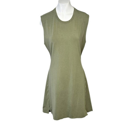 Public Rec Womens Go To Tank Open Back Shirt Dress