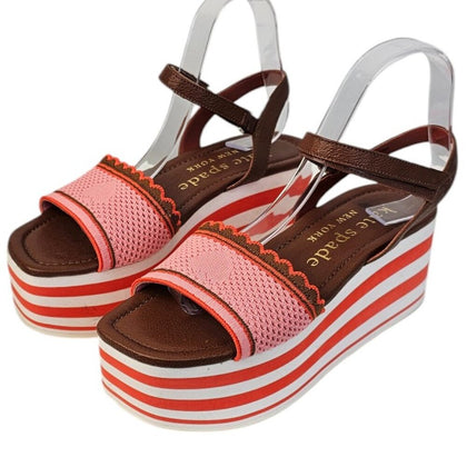 Kate Spade Womens High Rise Spade Wedges