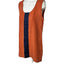 Bryn Walker Womens 100% Linen Colour Block Round Neck Long Tunic Tank