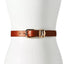 Anthropologie Structured Keeper Belt in Honey 100% Leather